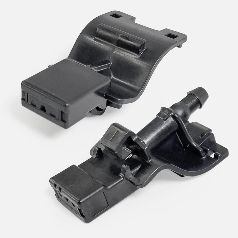 Click&Fit فوهات غسيل الزجاج الأمامي متوافقة مع تويوتا 2007-2023 كامري كورولا RAV4 هايلاندر توندر، لكزس RX350 IS250 GX460 – رشاشات غسيل المساحات تستبدل 85381-12300، (مروحة، 2 قطعة) - Image 5